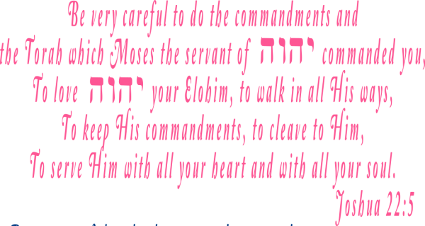 Love Yahweh your Elohim